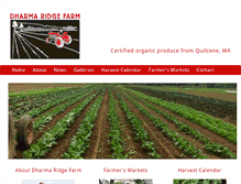 Tablet Screenshot of dharmaridgefarm.com